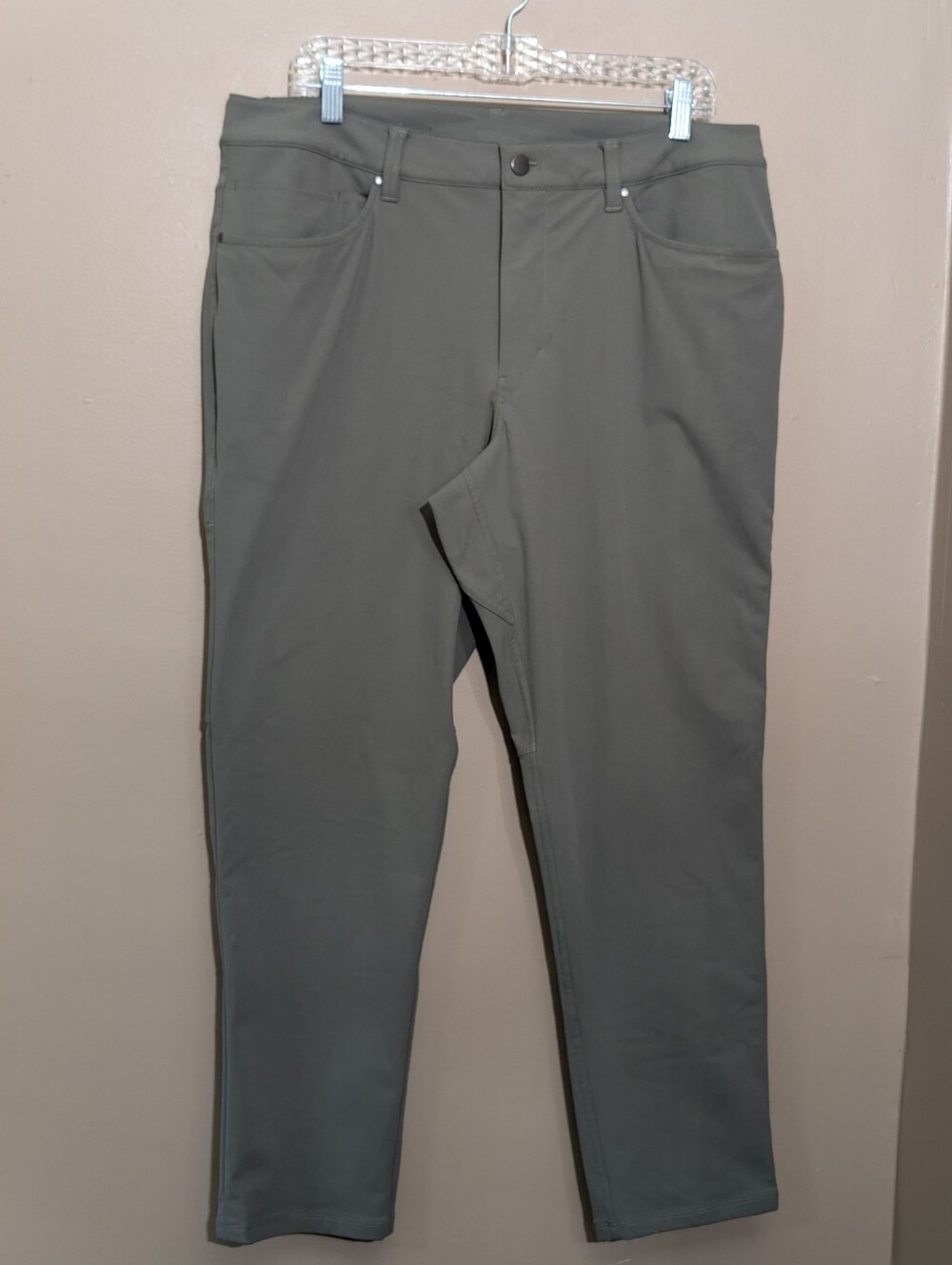 Lululemon ABC Pants Men's 36x28 Green Gray